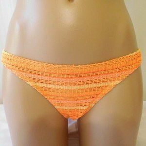 Volcom L Large Bikini Bottom Orange New Wildly Bare Full  Spa Swimwear